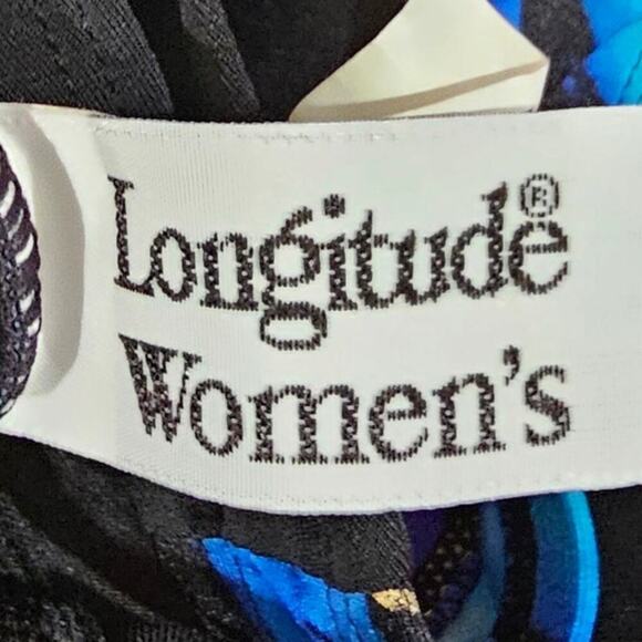 Longitude Long Torso Twist Pull Sash Tank One Piece Blue Size 16W - Picture 4 of 6